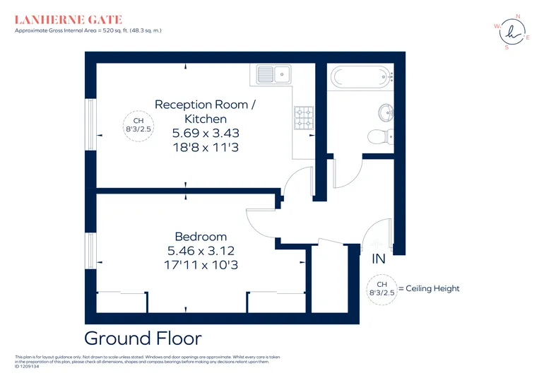 Floorplan 1 for The Downs Wimbledon SW20