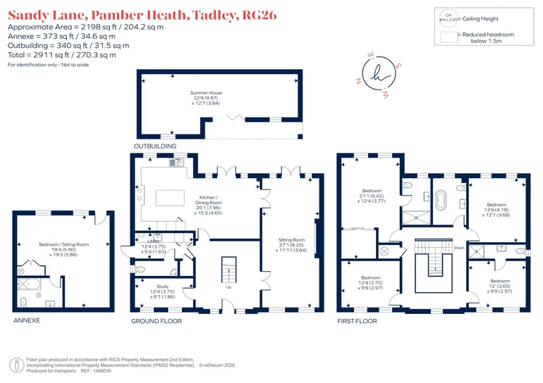 Floorplan 1 for Sandy Lane Pamber Heath RG26
