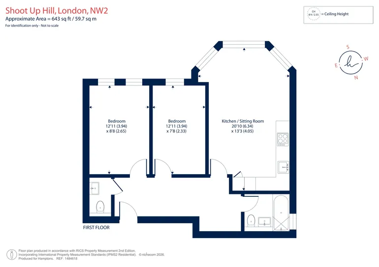 Floorplan 1 for Shoot Up Hill Kilburn NW2