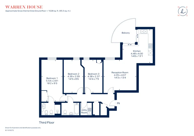 Floorplan 1 for Beckford Close London W14