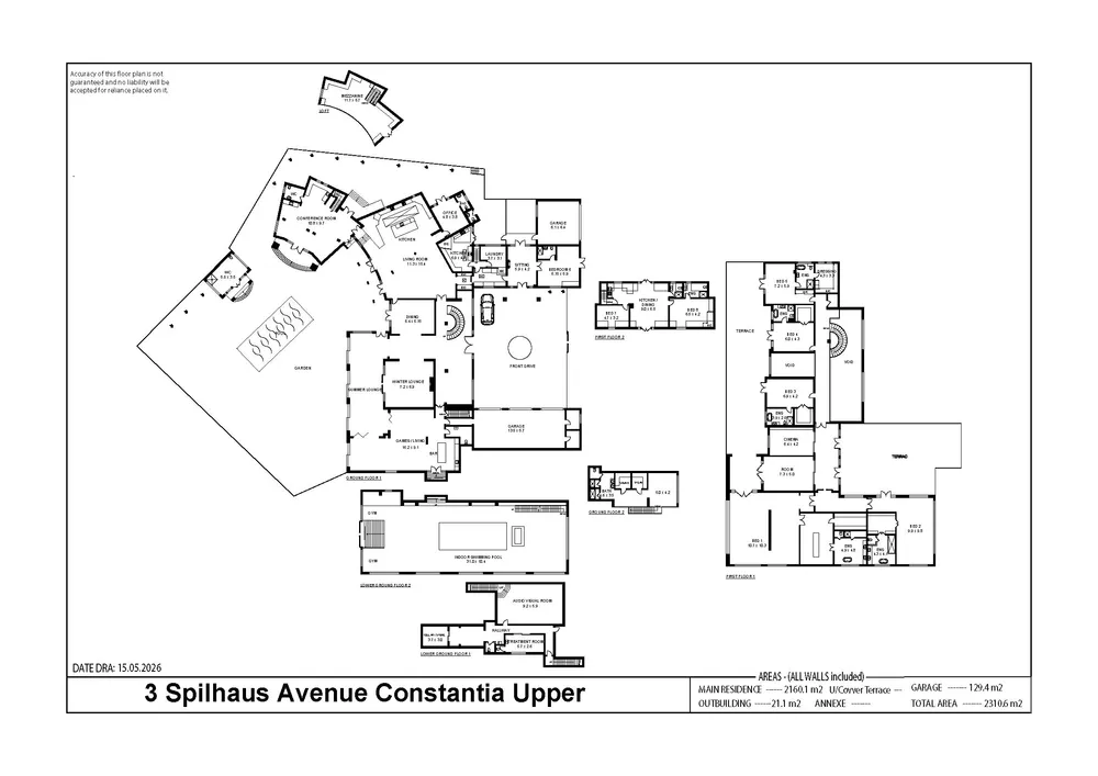 Floorplan for South Africa, Western Cape, Constantia