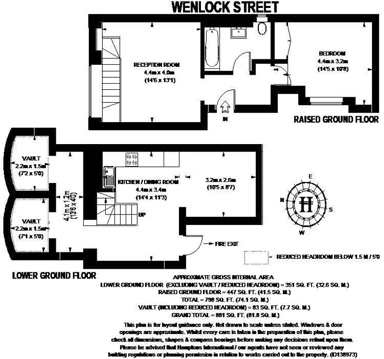 Floorplan 1 for Wenlock Street London N1