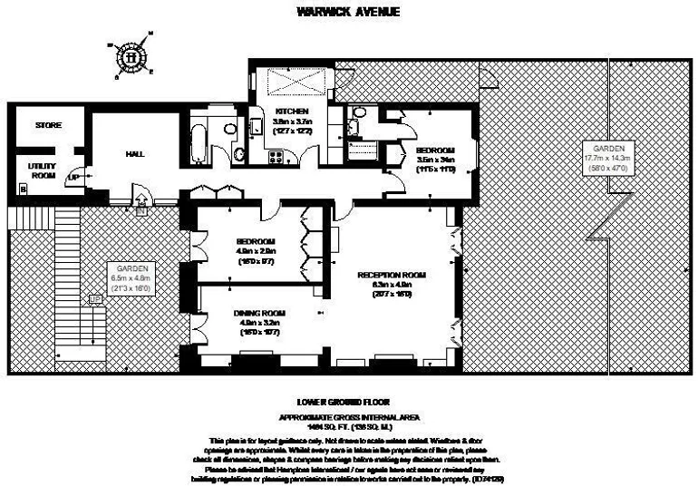 Floorplan 1 for Warwick Avenue W9