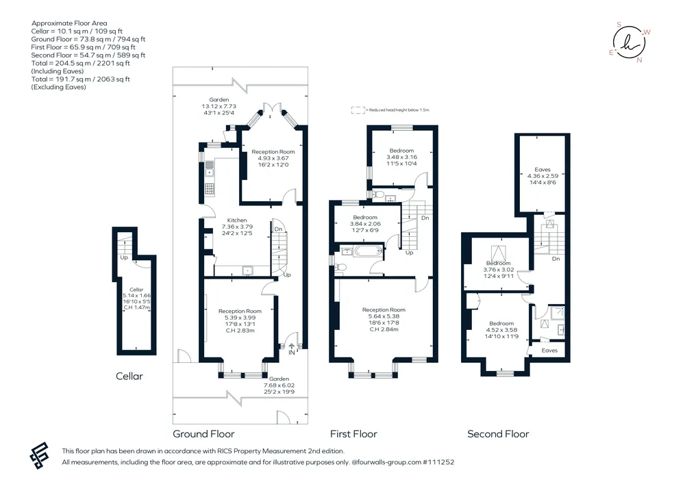 Floorplan for Red Post Hill, London, SE24