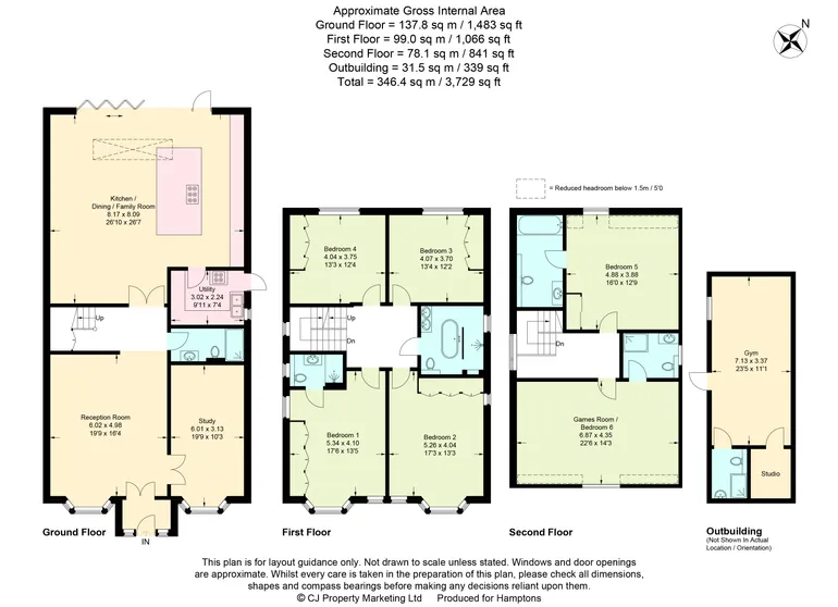 Floorplan 1 for Gaviots Way Gerrards Cross SL9