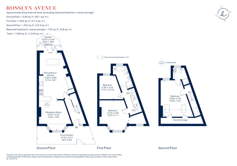 Floorplan 1 for Rosslyn Avenue London SW13