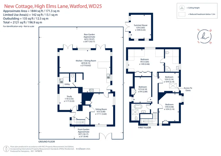 Floorplan 1 for High Elms Lane, Watford, WD25