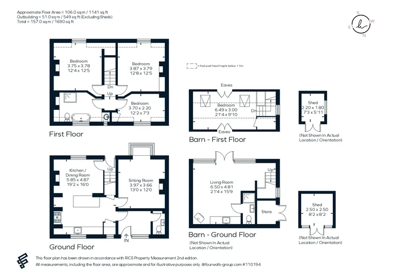Floorplan 1 for Fountain Road, Selborne, GU34