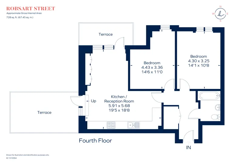 Floorplan 1 for Robsart Street London SW9