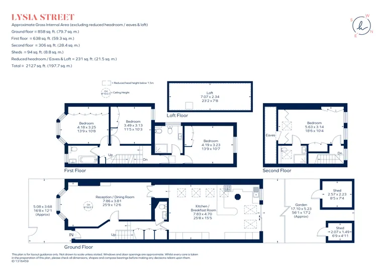 Floorplan 1 for Lysia Street, London, SW6