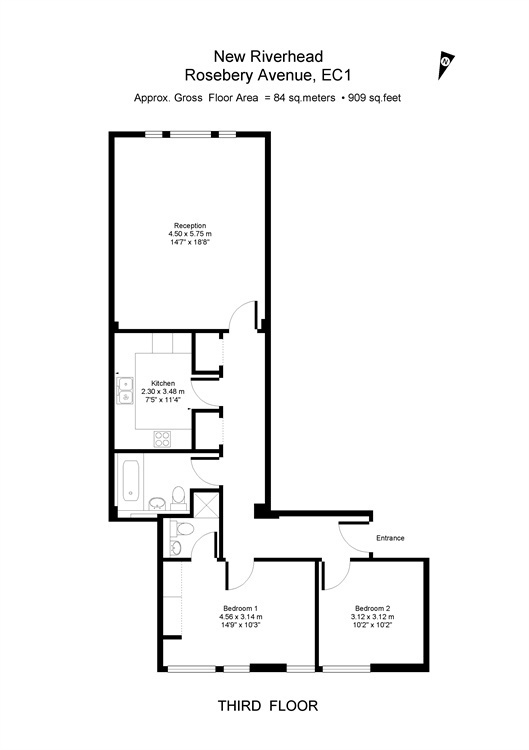 Rosebery Avenue, Clerkenwell, London, EC1R floorplan