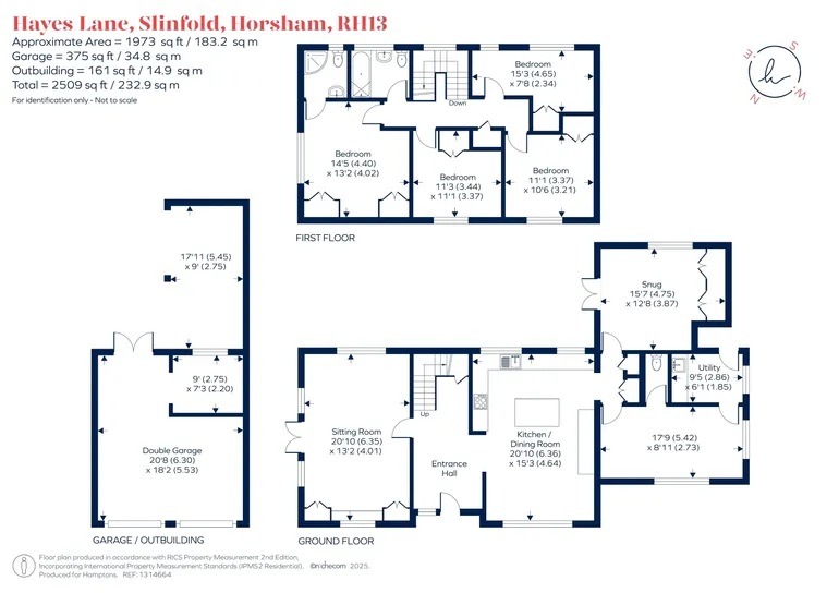 Floorplan 1 for Hayes Lane, Horsham, RH13