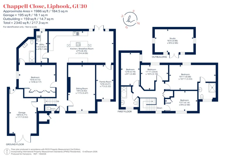 Floorplan 1 for Chappell Close, Liphook, GU30