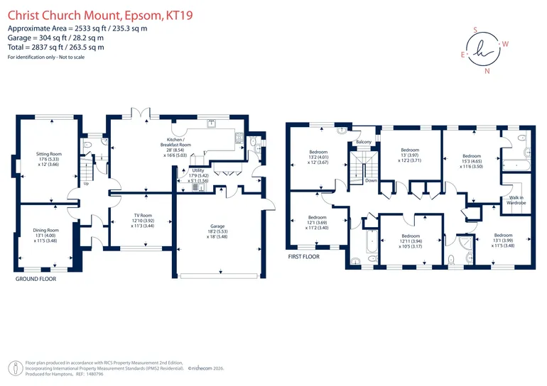 Floorplan 1 for Christ Church Mount, Epsom, KT19