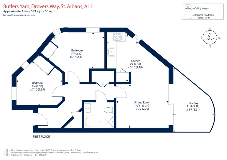 Floorplan 1 for Drovers Way, St. Albans, AL3