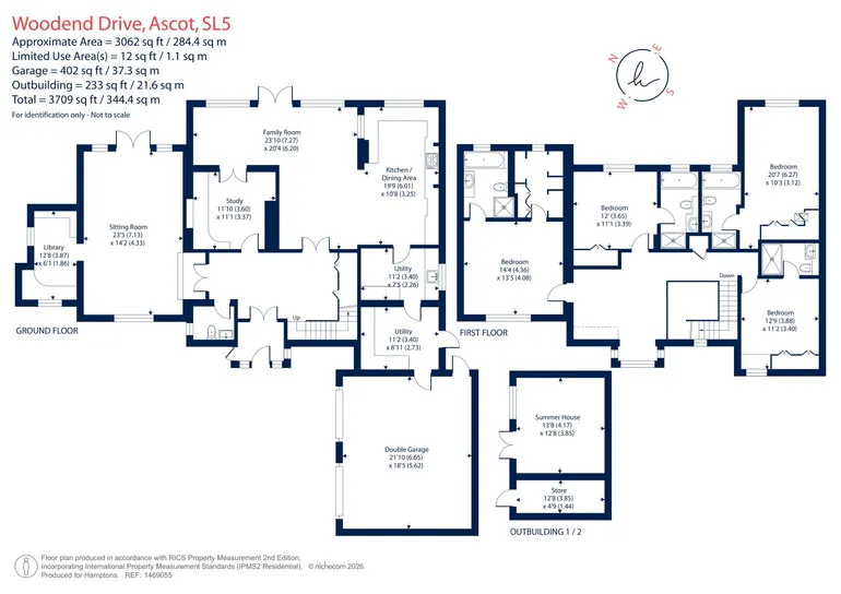 Floorplan 1 for Woodend Drive, Ascot, SL5