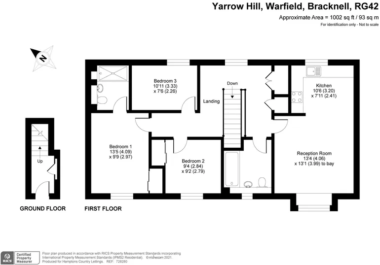 Floorplan 1 for Yarrow Hill, Warfield RG42