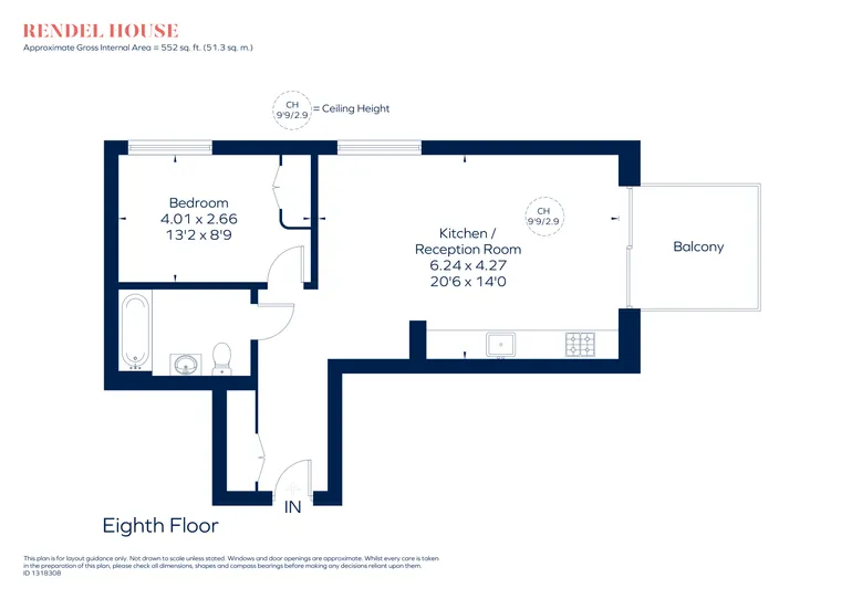 Floorplan 1 for Goodluck Hope Walk, E14