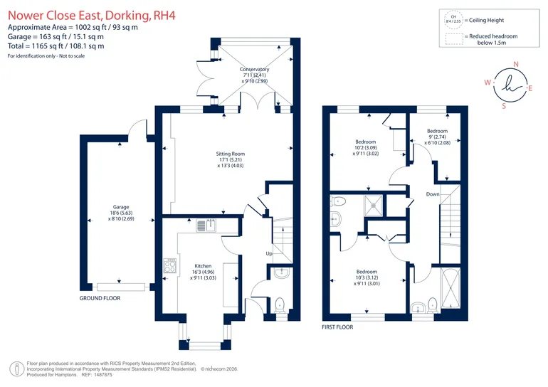 Floorplan 1 for Nower Close East Dorking RH4