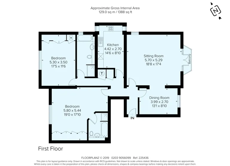 Floorplan 1 for Larch Avenue, Ascot SL5