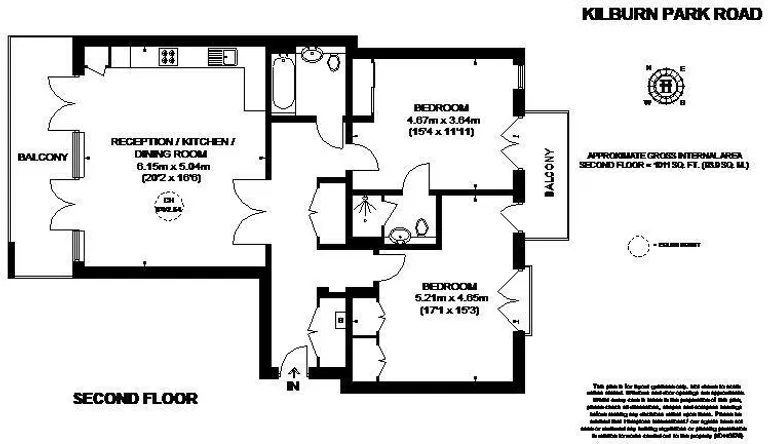 Floorplan 1 for Kilburn Park Road Maida Vale NW6