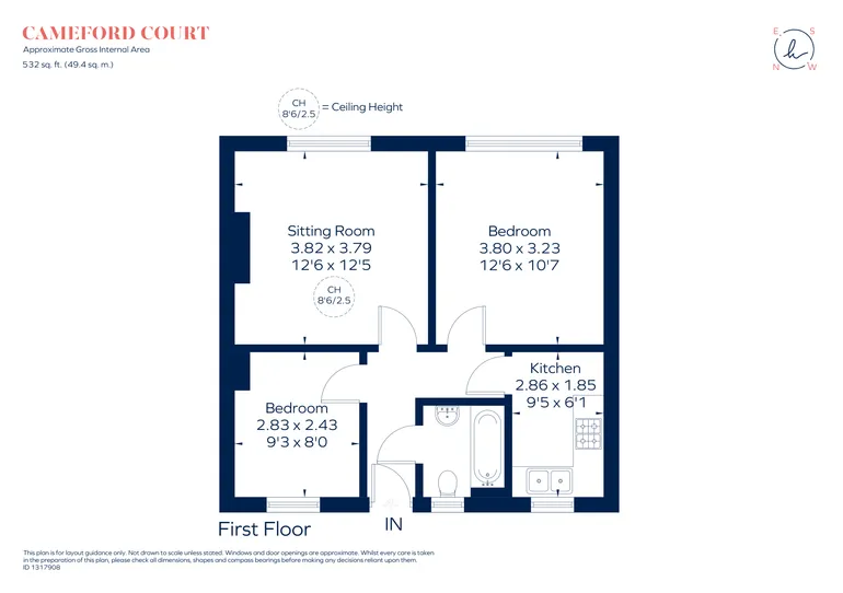 Floorplan 1 for New Park Road London SW2