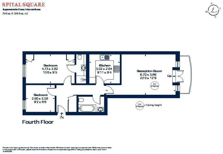 Floorplan 1 for Spital Square London E1