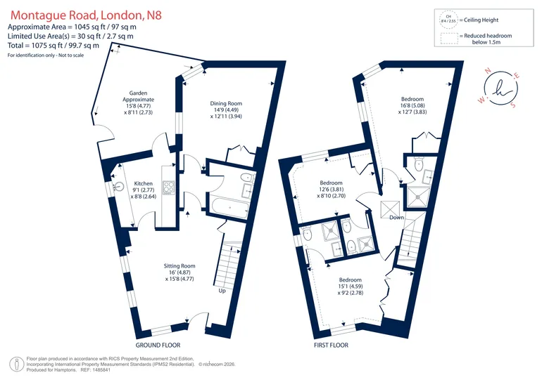 Floorplan 1 for Montague Road London N8