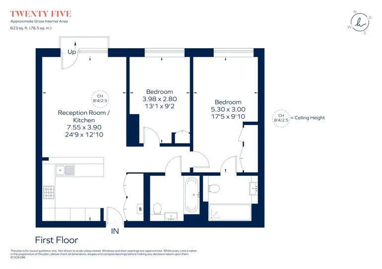 Floorplan 1 for Nutford Place Marylebone W1H