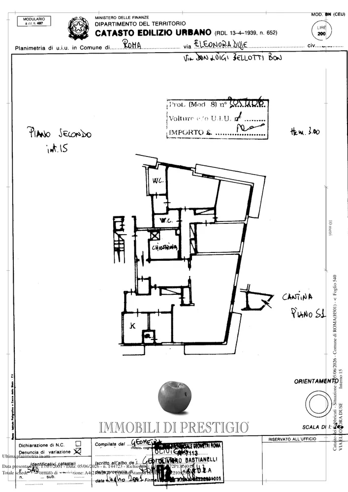 Floorplan for Via Eleonora Duse  - Roma - Lazio