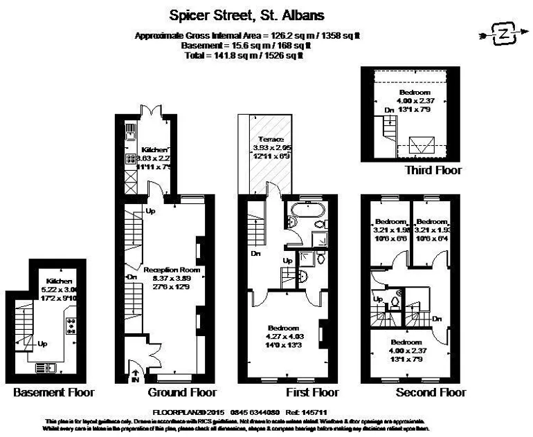 Floorplan 1 for Spicer Street St. Albans AL3