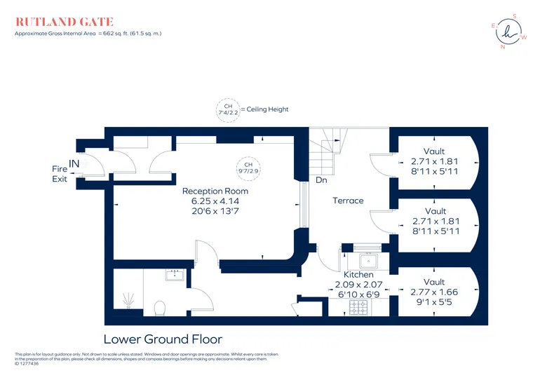 Floorplan 1 for Rutland Gate London SW7
