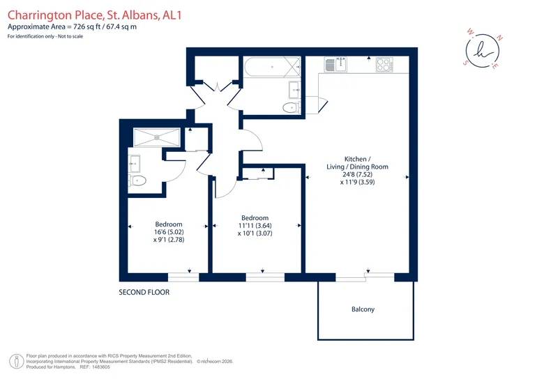 Floorplan 1 for Charrington Place, St. Albans, AL1