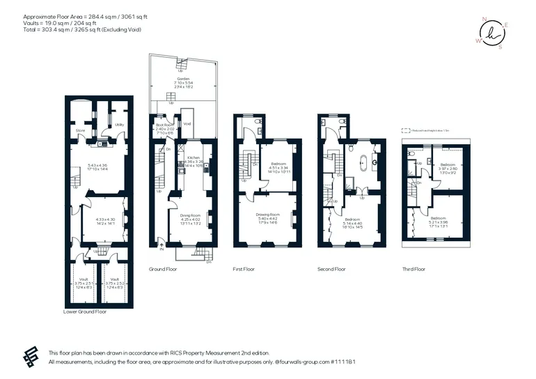 Floorplan 1 for Lansdown Place East, Bath, BA1