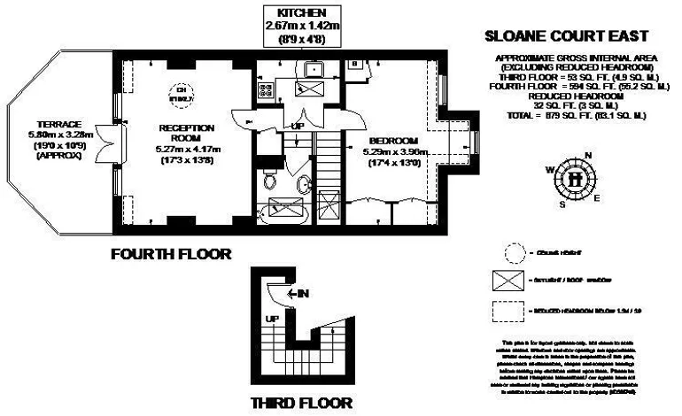 Floorplan 1 for Sloane Court East, Chelsea, SW3