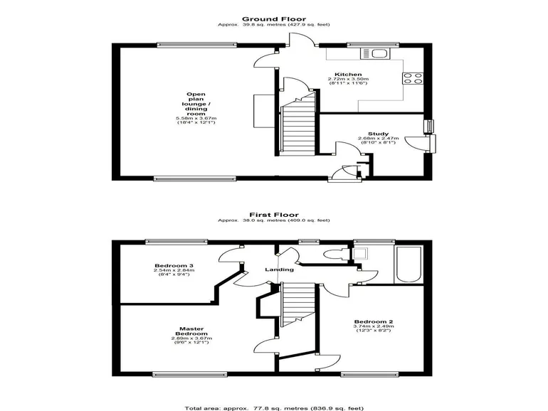 Floorplan 1 for The Queens Drive Mill End WD3