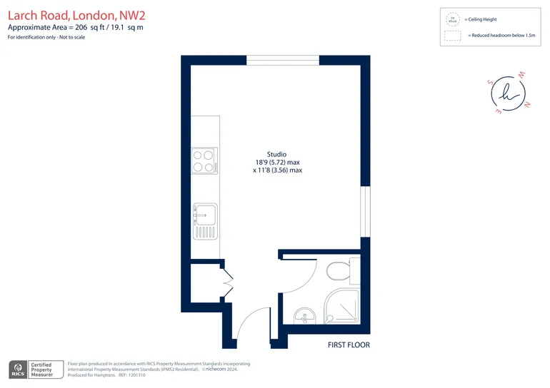 Floorplan 1 for Larch Road London NW2