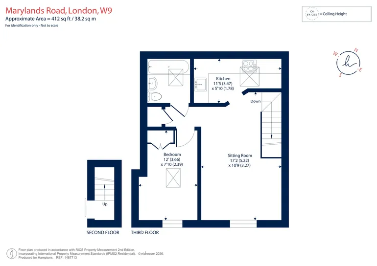 Floorplan 1 for Marylands Road London W9
