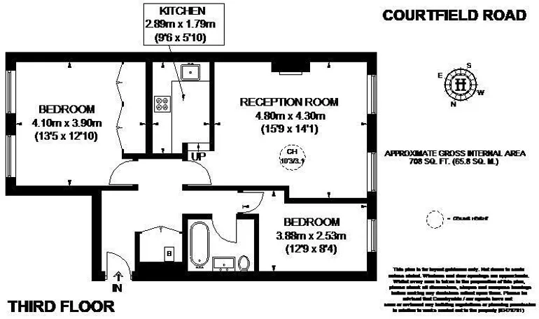 Floorplan 1 for Courtfield Road South Kensington SW7