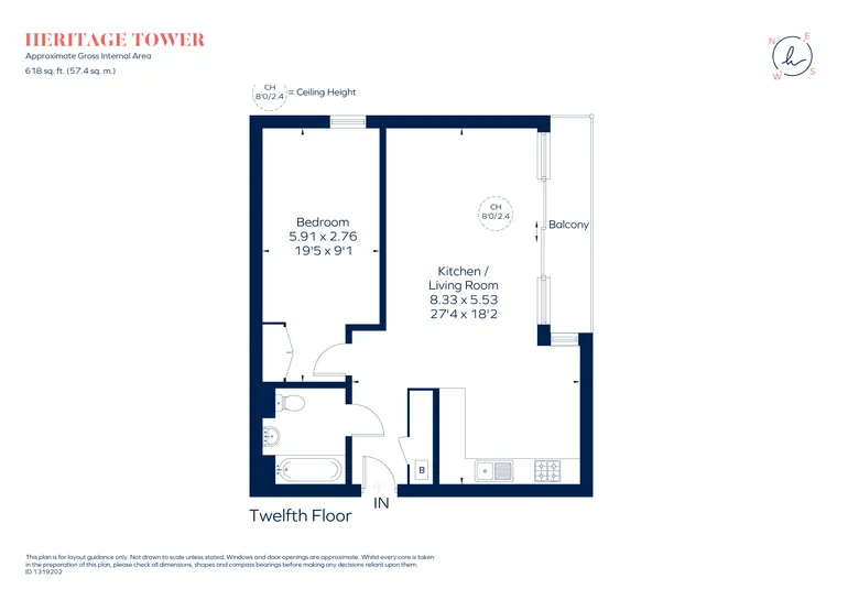 Floorplan 1 for East Ferry Road, E14