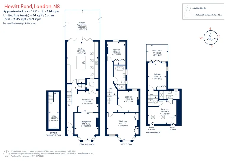 Floorplan 1 for Hewitt Road, London, N8