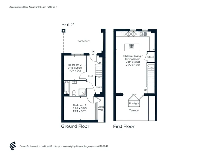 Floorplan 1 for Prestonville Mews, Brighton, BN1