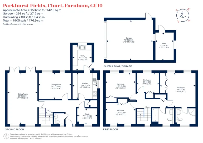 Floorplan 1 for Parkhurst Fields, Churt, Farnham, GU10