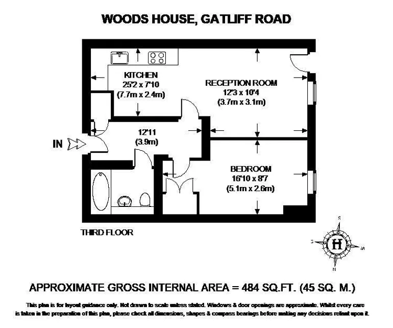 Floorplan 1 for Gatliff Road Sloane Square SW1W