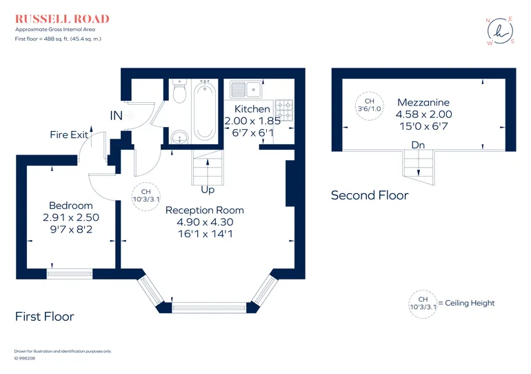 Floorplan 1 for Russell Road London W14