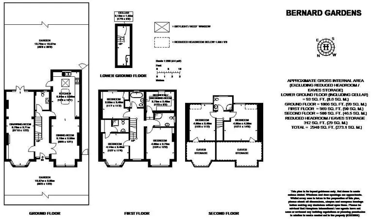 Floorplan 1 for Bernard Gardens Wimbledon SW19