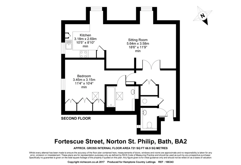 Floorplan 1 for Fortescue Street Norton St. Philip BA2