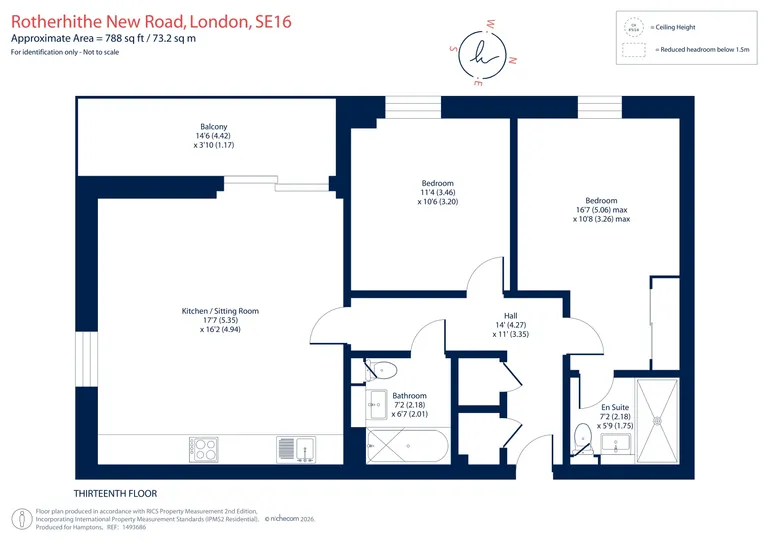 Floorplan 1 for Chancellor House, Rotherhithe, SE16
