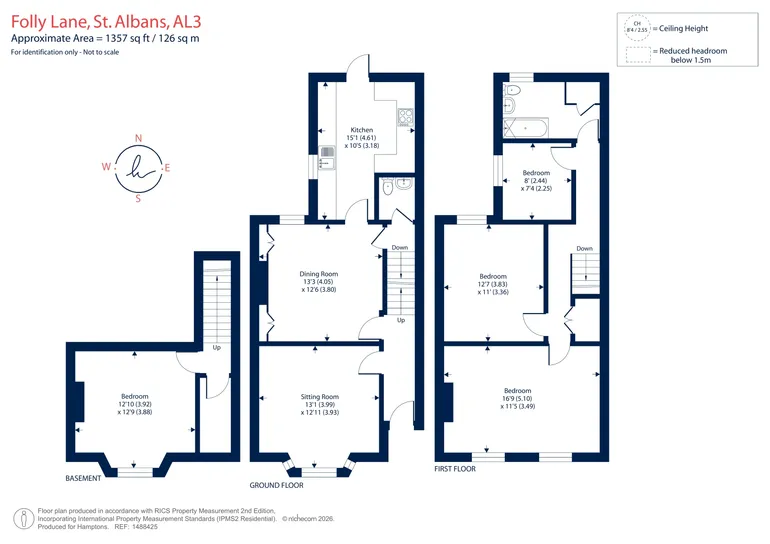 Floorplan 1 for Folly Lane, St. Albans, AL3