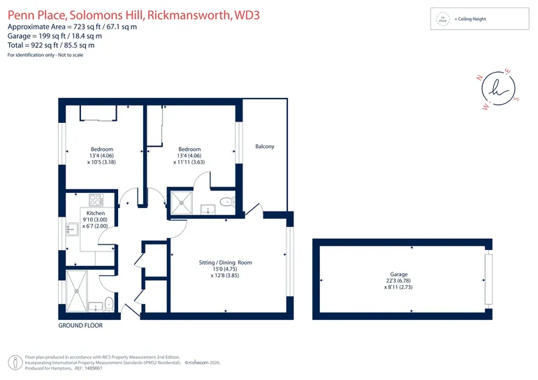 Floorplan 1 for Solomons Hill, Rickmansworth, WD3